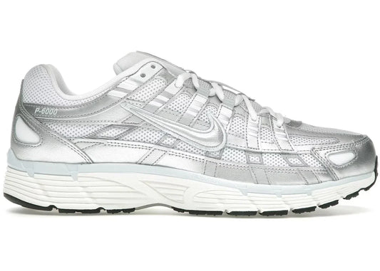 Nike P-6000 White Blue Tint Sail Metallic Silver