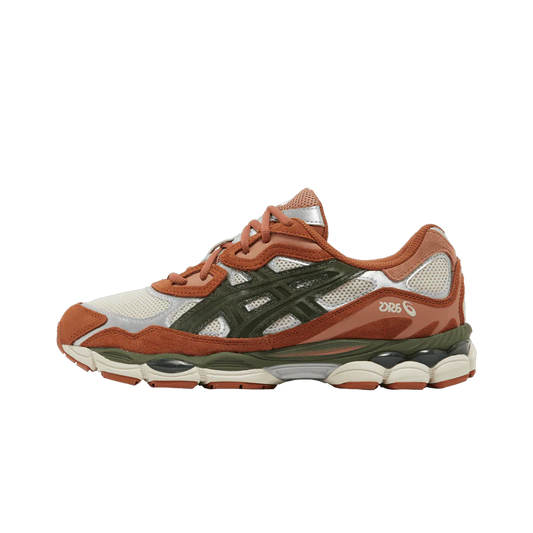 ASICS Gel-NYC Oatmeal Forest Green Orange