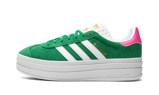 Adidas Gazelle Bold Green Lucid Pink