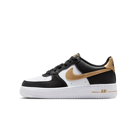 Nike Air Force 1 Low Black White Metallic Gold