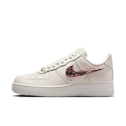 Nike Air Force 1 Low Liquid Metal Swoosh Metallic Rose Gold