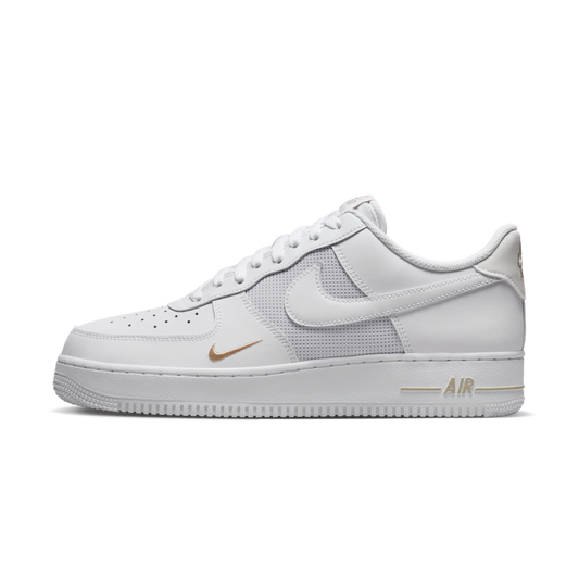 Nike Air Force 1 Low White Desert Khaki Mini Swoosh
