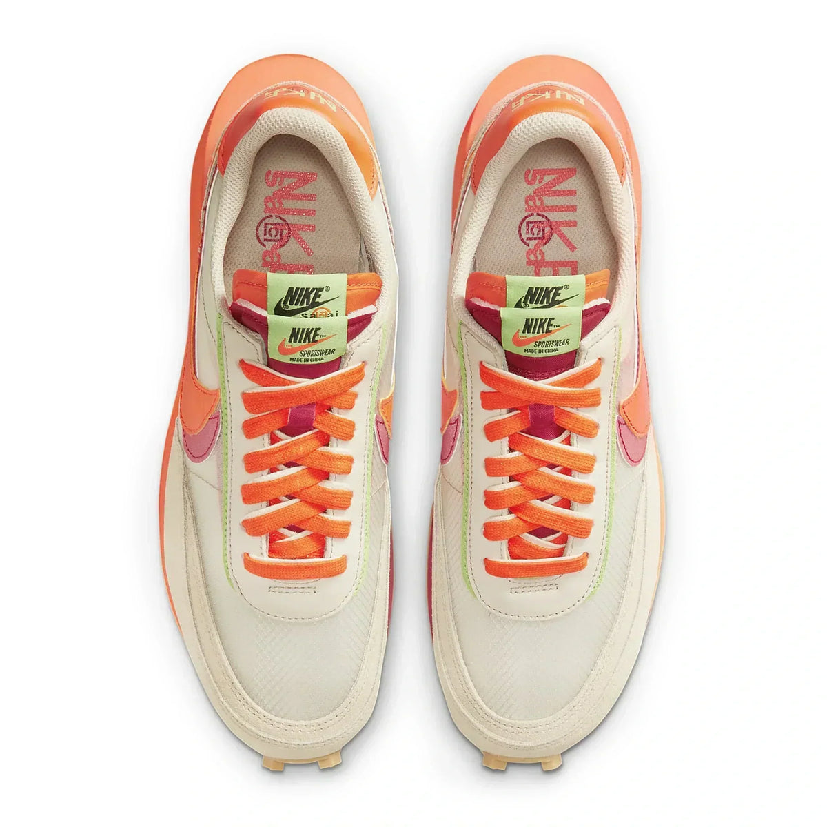 Nike x Sacai LD Waffle CLOT Net Orange Blaze