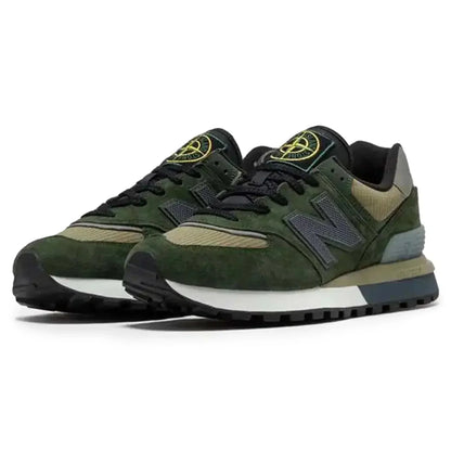 Stone Island x New Balance 574 Legacy Dark Green